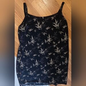 Bamboo Print Slinky Dress